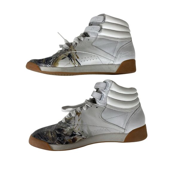 Reebok City Classics By Stash Womens US 6.5 White Leather Sneakers Gum Sole Arti - Picture 5 of 12